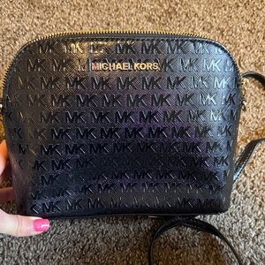 Michael Kors Black Cindy Dome crossbody bag